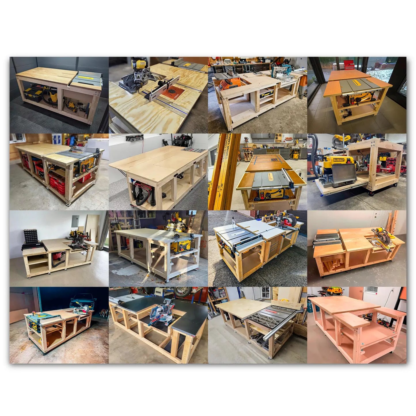 Table Saw Miter Saw WORKBENCH Plan Imperial