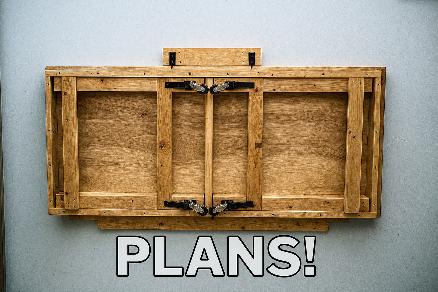 Wall-Mounted Folding Workbench Plans - Written and Video