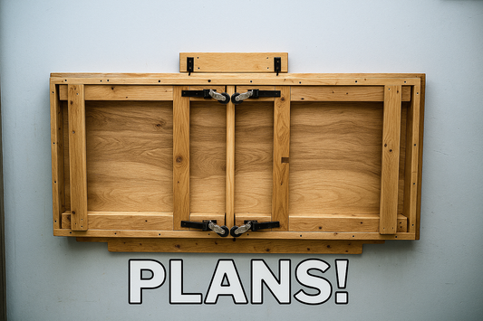 Wall-Mounted Folding Workbench Plans - Written and Video