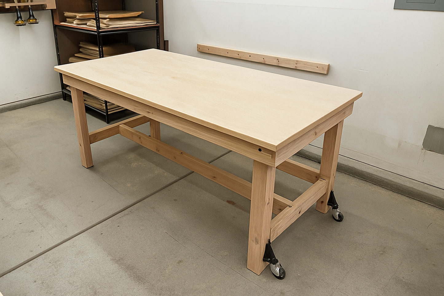 Wall-Mounted Folding Workbench Plans - Written and Video