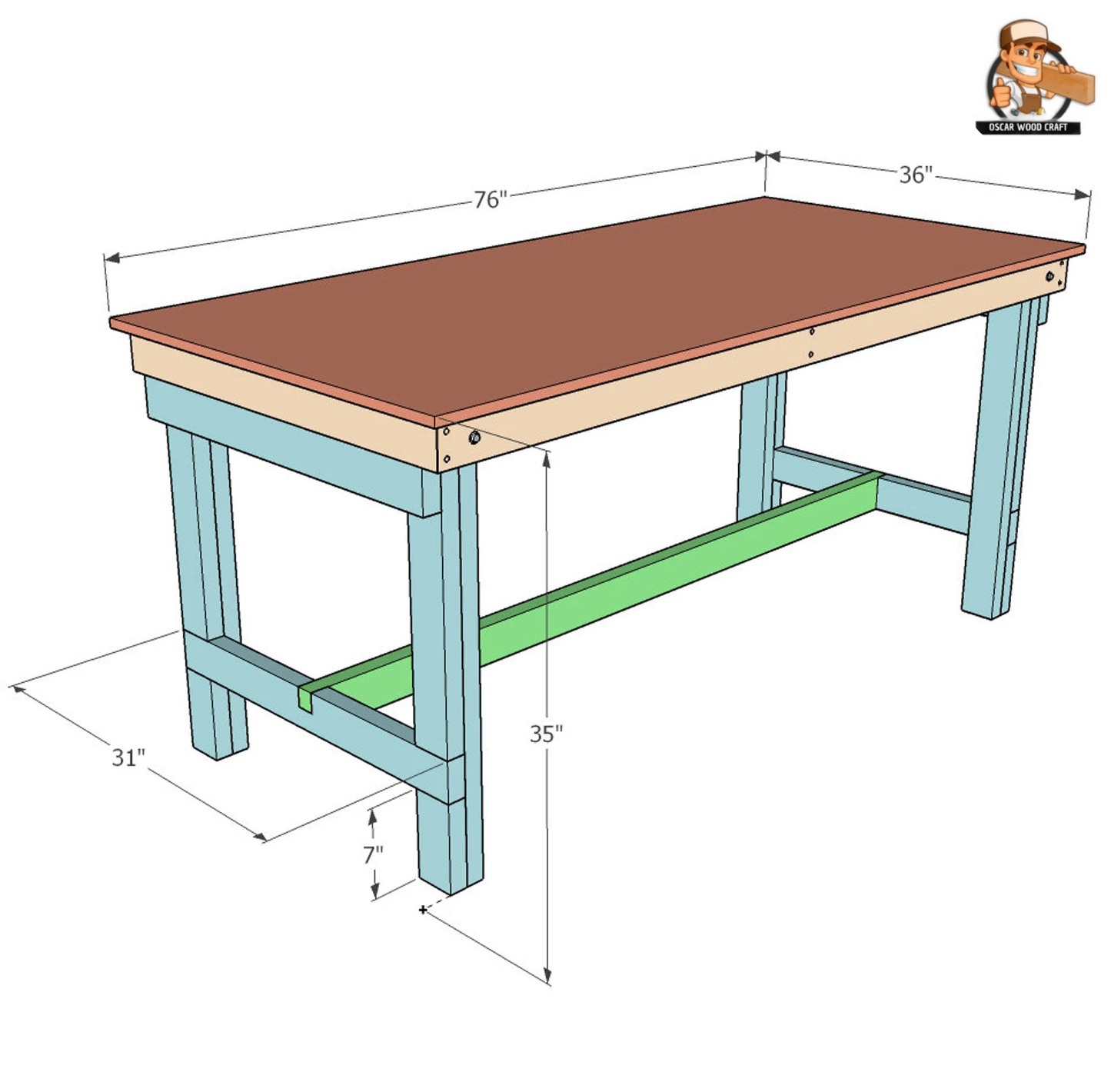Wall-Mounted Folding Workbench Plans - Written and Video
