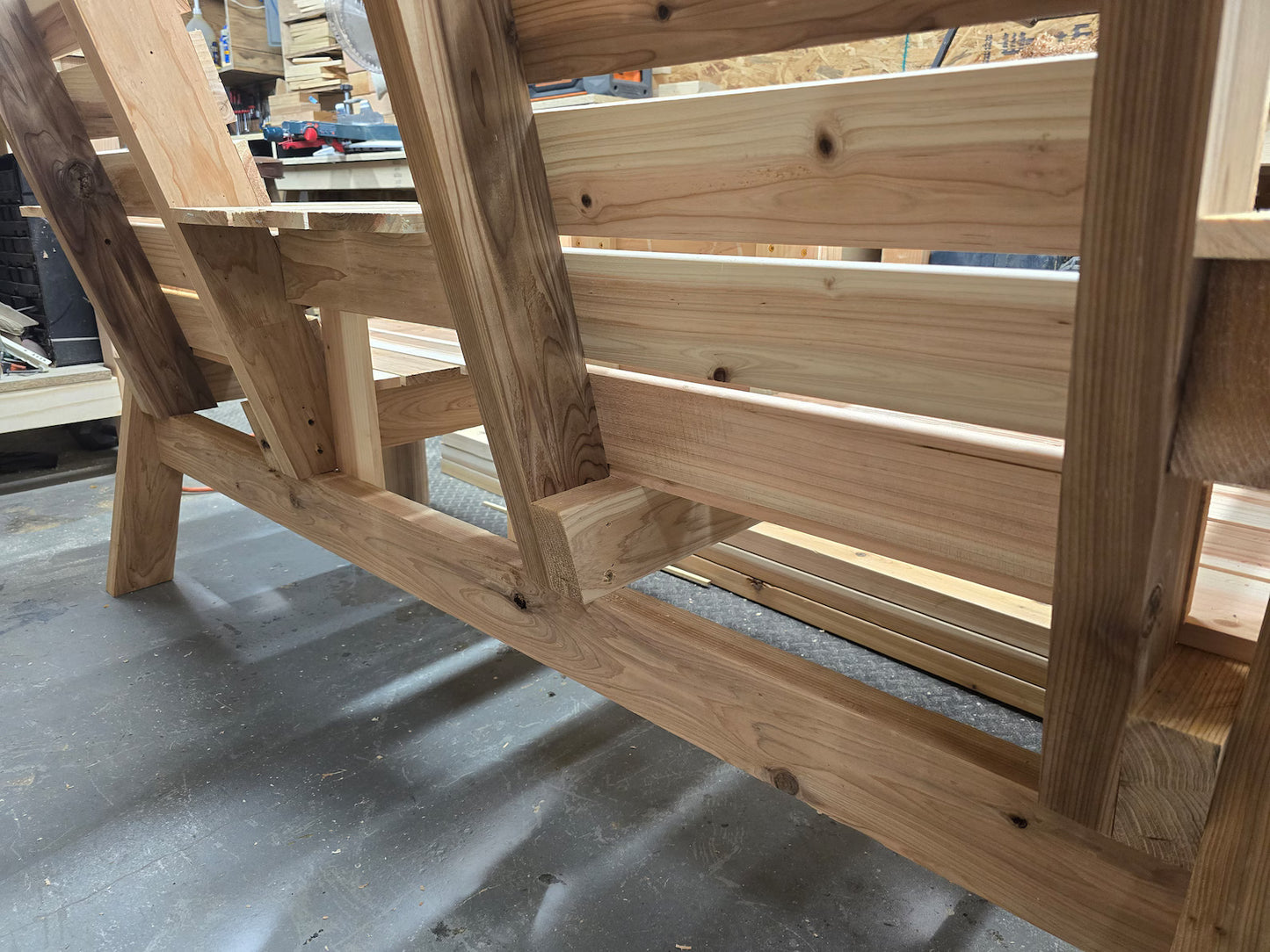 Two Seat Bench with Middle Table Build Plans (Digital Download)