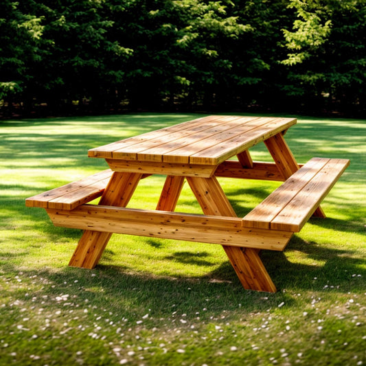 Picnic Table Plans - Step by Step Instructions - DIY Woodworking Plans (PDF)