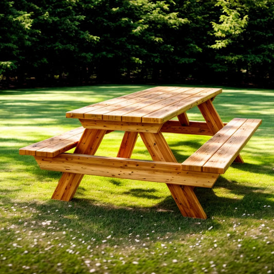 Picnic Table Plans - Step-by-Step Instructions - DIY Woodworking Plans (PDF)